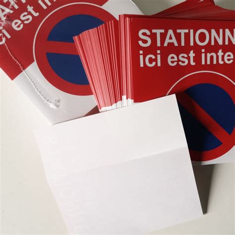 Autocollant Interdiction De Stationner Ici Car C Est Interdit