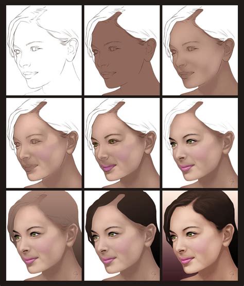 Digital Painting Process by paneseeker on DeviantArt