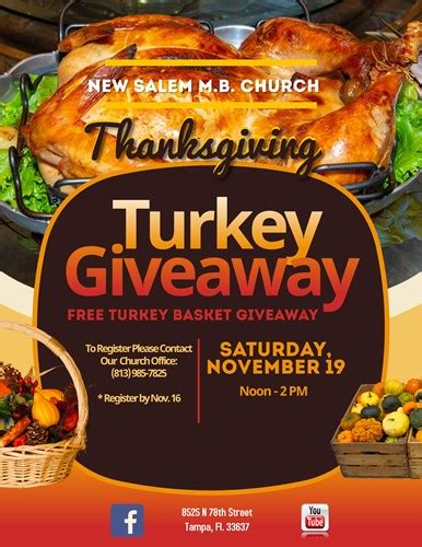 Turkey Give Away New Salem M B Church