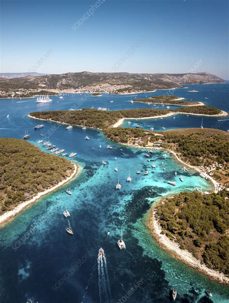 Aerial View Of Paklinski Islands Dalmatia Croatia Stock Image