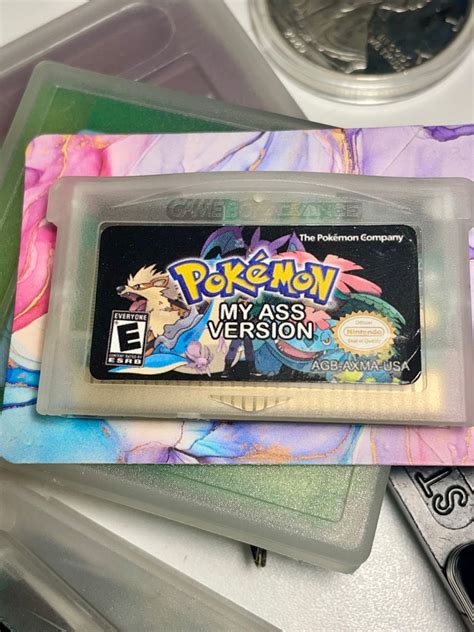 Pokémon My Ass Version Glow in Dark Clear GBA free Shipping Etsy