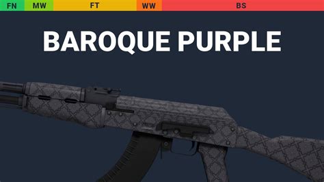 AK 47 Baroque Purple Skin Float And Wear Preview YouTube