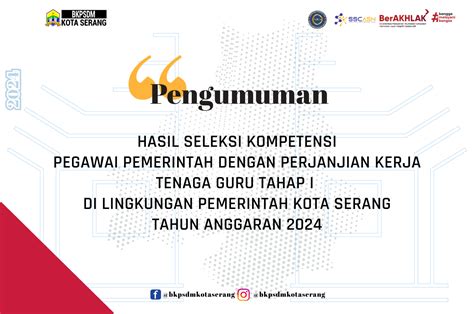 Pengumuman Seleksi Penerimaan Pegawai Pemerintah Dengan Perjanjian