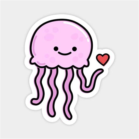 Cute Jellyfish By Happyfruitsart Jellyfish Drawing Jellyfish Design