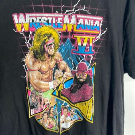 Vintage Shirts Wrestlemania Vi Wwe Wwf Wrestling Tee Shirt Poshmark