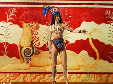 Minoan Prince By Errikos Skouloudis Based On The Famous Fresco Prince