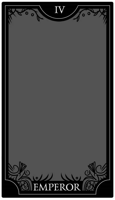 Tarot Card template by advo-kate on DeviantArt