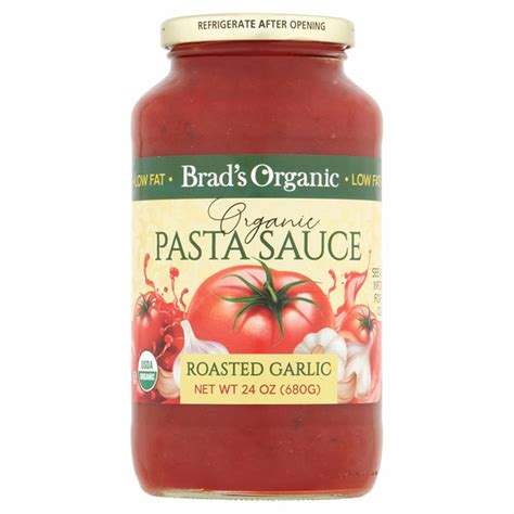 Brads Organic Roasted Garlic Pasta Sauce 24 Oz Delivery Or Pickup