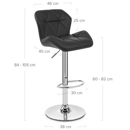 Diamond Bar Stool Black Atlantic Shopping