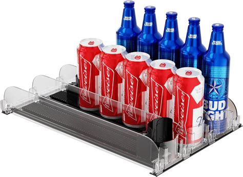 Amazon Nestled Interiors Drink Organizer For Fridge Self Pushing