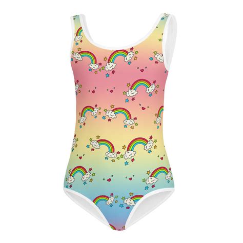 Rainbow Girl Swimsuit One Piece Rainbows Swimsuit Cruise - Etsy