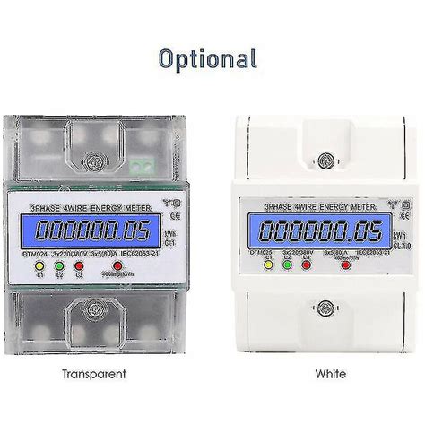 Three Phase 4 Wire Energy Meter 220 380v 5 80a Energy Consumption Kwh