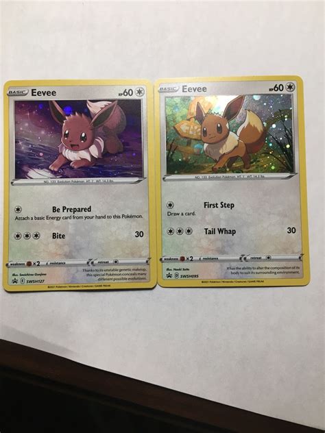 Mavin Pokémon Tcg Eevee Sword And Shield Black Star Swsh095 Swsh118 Swsh127 Holo Promo