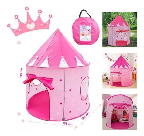 Barraca Castelo Princesa Tenda Cabana Infantil Menina Rosa Frete Gr Tis