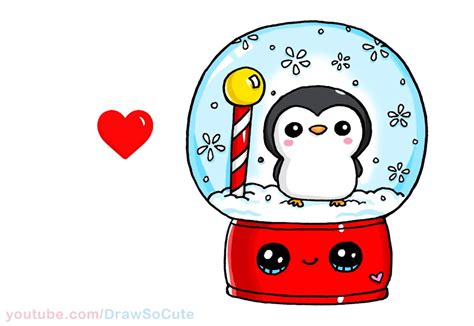 How To Draw A Snow Globe Easy Drawing Projects