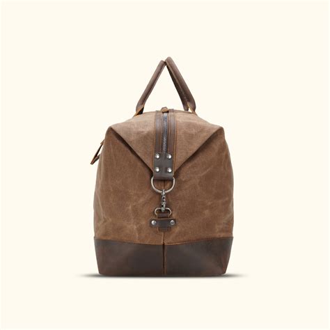 The Explorer Leather And Waxed Canvas Duffel Bag Western Leather Goods