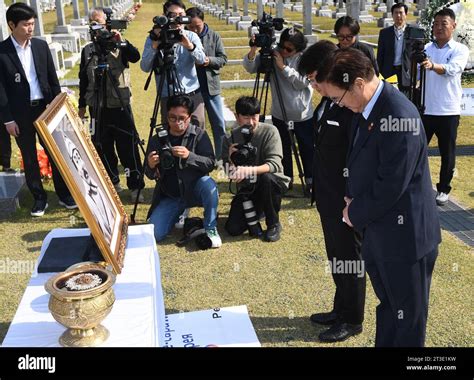 Memorial Service For Late Korean Independence Fighter Woo Won Shik