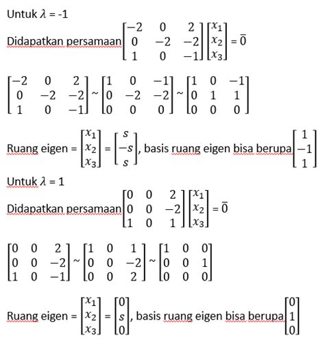 Matriks Dan Ruang Vektor Nilai Eigen Dan Vektor Eigen Diagonalisasi Dan Geometric Algebraic