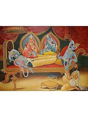 Find Krishna Paintings & Art | Large Paintings | Exotic India