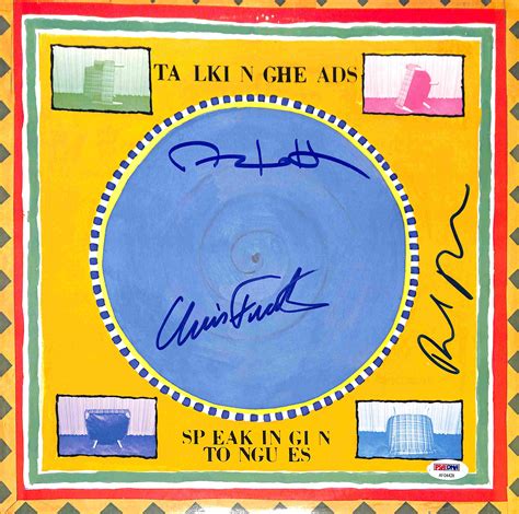 Lot Detail The Talking Heads Group Signed Speaking In Tongues Album W 3 Signatures Psa Dna