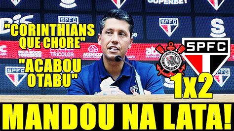 COLETIVA AO VIVO THIAGO CARPINI MANDA O PAPO NA LATA APÓS CORINTHIANS