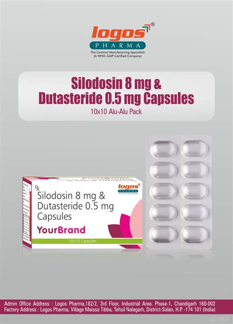 Silodosin 8 Mg Dutasteride 0 5 Mg Capsule Tablet In Capsule Logos