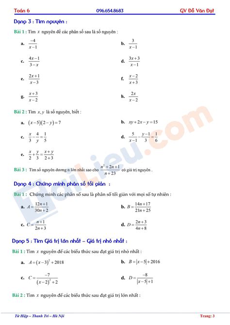 Tuyển tập các bài toán nâng cao lớp 6 học kì 2 có đáp án Link Tài