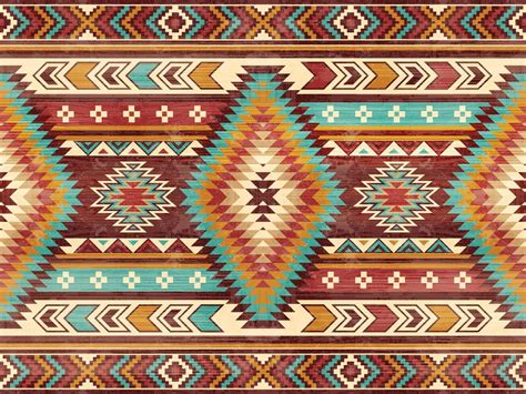 Native American Indian Ornament Pattern Geometric Ethnic Textile