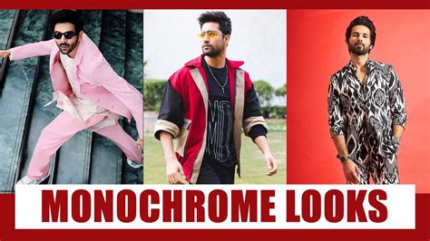 Monochromatic Looks Of Kartik Aaryan Vicky Kaushal And Shahid Kapoor