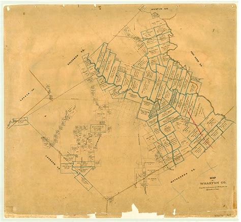 Map of Wharton County – Legacy of Texas