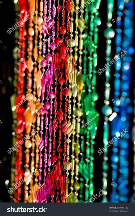 Colourful Beads Hanging In A Doorway Stock Photo 30984292 Shutterstock