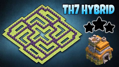 Th7 Anti 2 Star Base Best Th7 Base Th7 Hybridbase With Defenses