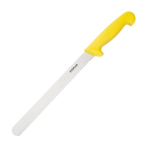 Hygiplas Serrated Slicer Yellow 25 5cm 10 Inch C810