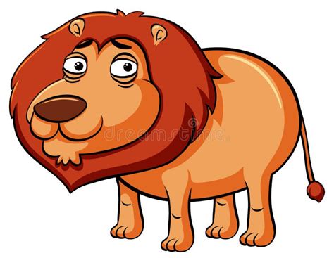 Really Sad Lion Stock Illustration Illustration Of Furry 121520634