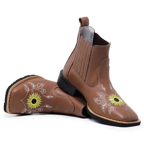 Bota Feminina Texana Cano Curto Country Shopee Brasil