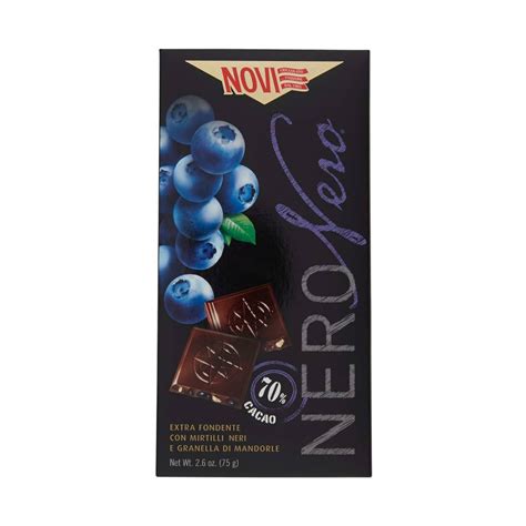 Novi Nero Nero with Blueberries & Almonds 75g - What's Instore