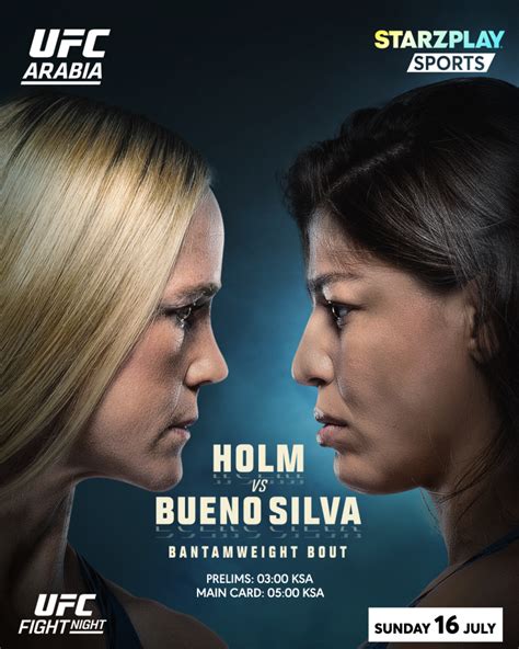 A Clash Of Contenders Holm Vs Bueno Silva At Ufc Fight Night Live On