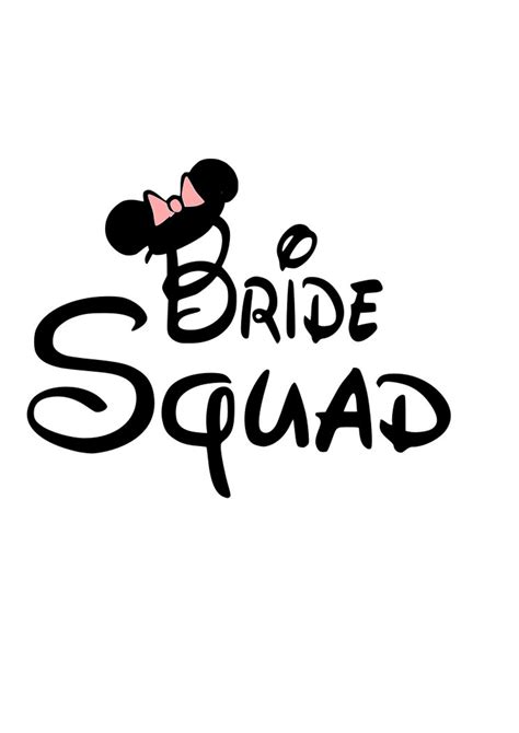 Disney Bride Squad Bachelorette Party Wedding Party Shirt - Etsy