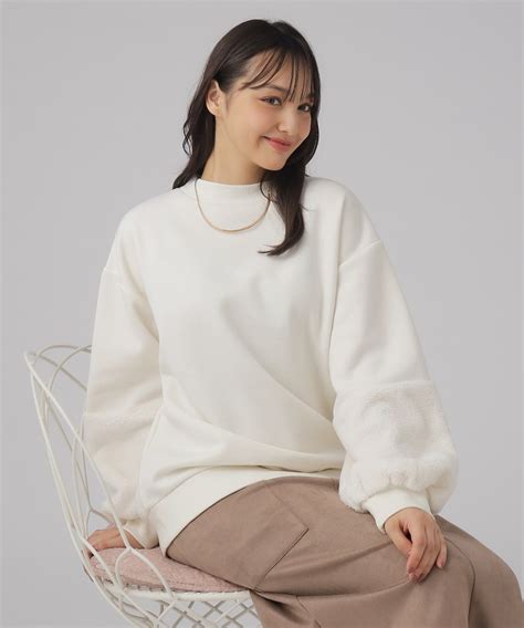 セールあったか裏起毛 お袖ボアトップスSHOO WARM 505751648 シューラルー キューティーブロンド SHOOLARUE Cutie Blonde MAGASEEK