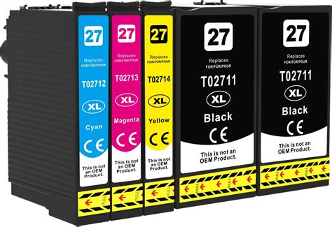 Q Image 27 27XL Ink Cartridge Compatible With Epson 27XL Multipack For