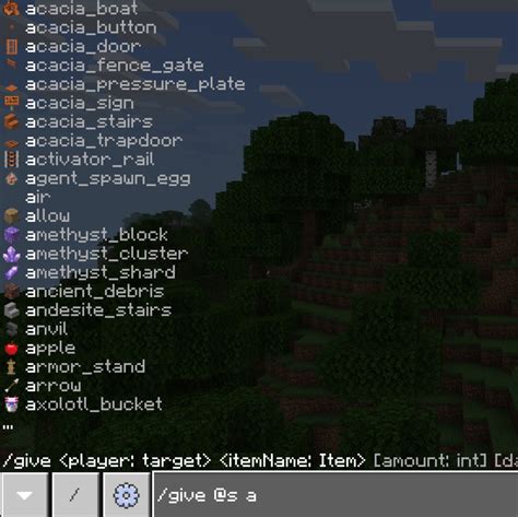 Minecraft Items Names