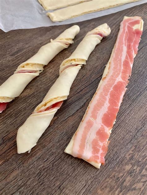 Blätterteig Käse Stangen mit Bacon Fingerfood rezepte Fingerfood