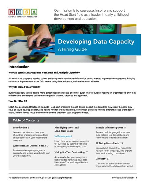 Data Capacity Toolkit Nhsa