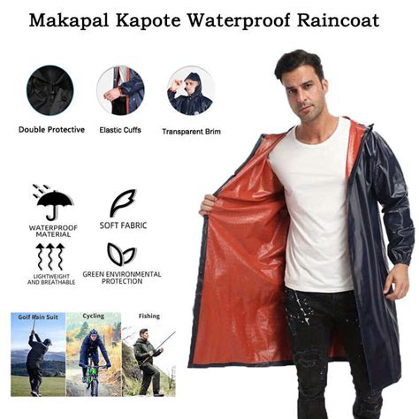 Universal Motorcycle Makapal Kapote PVC One Piece Coats Waterproof