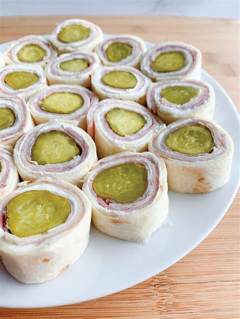 Classic Pickle Ham Cheese Tortilla Roll Ups Northernyum