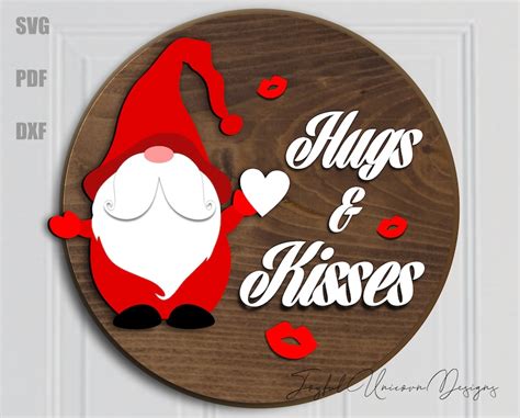 Valentines Day Sign Svg Bundle Wood Round Signs Bundle Etsy