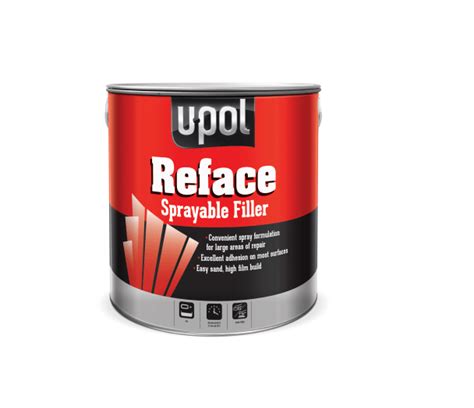 Upol Reface Polyester Spray Filler 1Lt With Hardener Spectra