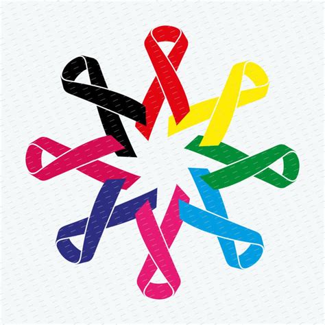 Awareness Ribbon Svg Cancer Ribbon Svg Survivor Svg Breast Cancer Svg Hope Svg Aids Awareness