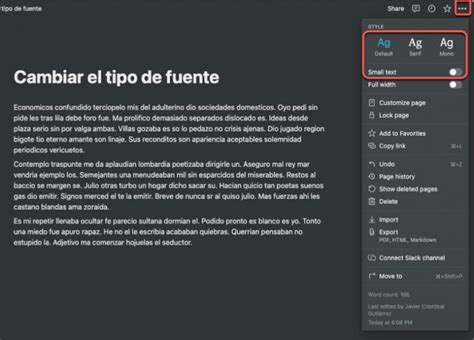 Cambia El Tipo De Fuente En Notion Y Adáptalo A Tu Gusto