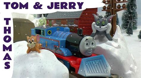 Thomas And Friends Trackmaster Train Set With Tom And Jerry Snow Storm